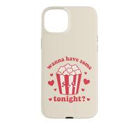 Wanna Have Some Tonight? Cute Popcorn Case for iPhone 15 Plus