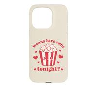 Wanna Have Some Tonight? Cute Popcorn Case for iPhone 15 Pro