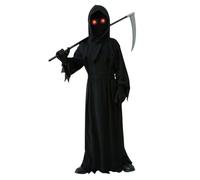 Wanna Party Halloween Costume for Boys-Phantom Ghost Light Up Scary Ghost Costume w/Light Size S - Age 3 to 5 Years