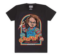 Wanna Play Chucky T-Shirt Steven Rhodes Black S