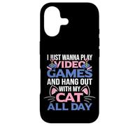 Wanna Play Video Games And Hang Out With My Cat Owner Gamer Case for iPhone 17