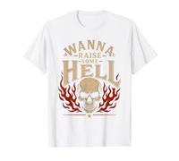 Wanna Raise Some Hell Shirt Value Graphic T-Shirt, Men, White, S