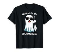 Wanna Ride My Broomstick? Halloween Sarcastic Joke T-Shirt