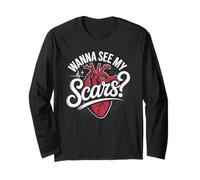 Wanna See My Scars Heart Surgery Survivor Long Sleeve T-Shirt