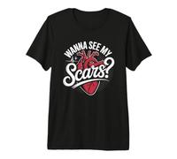 Wanna See My Scars Heart Surgery Survivor Premium T-Shirt
