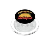 Wanna Taco Bout It I'm A Therapist Retro Vintage Fun PopSockets PopGrip for MagSafe