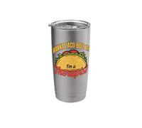 Wanna Taco Bout It I'm A Therapist Retro Vintage Fun Stainless Steel Insulated Tumbler