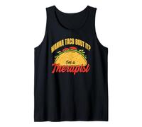 Wanna Taco Bout It I'm A Therapist Retro Vintage Fun Tank Top