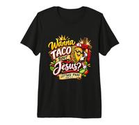 Wanna Taco Bout Jesus Christian Cinco de Mayo Funny Saying Premium T-Shirt