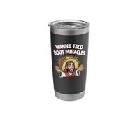 Wanna Taco 'Bout Miracles Funny Jesus Pun Stainless Steel Insulated Tumbler