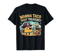 Wanna Taco 'Bout Treasure Pirate Foodie Pun T-Shirt