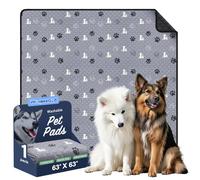 WanpeeGoo Washable Pee Pads for Dogs, 1 Pack Absorbent Reusable Training Dog Pads Pet Puppy Pads, Non-Slip Potty Pads for Whelping, Playpen,
