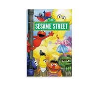 WANQIAN Sesame Street Poster Wall Art Canvas Cover Vintage Aesthetic Poster Decorative Painting for Living Room Bed Room 20x30inch(50x75cm) Unframe-style