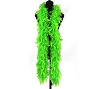 wanruida 2 Yards 90 Grams Fruit Green Turkey Feathers Chandelle Boa,Dancing Wedding Crafting Party Dress Up Halloween Decoratio