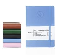 WANSAR Dotted Notebook A5 - Elegant Hardcover - 100 GSM Ink Proof Paper with 192 Pages - 8.3-5.5 inches -A5 Bullet Dotted Journal is Perfect for Sketching, doodling & Notes Keeping (Blue)