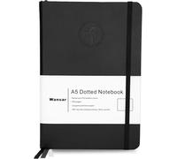 WANSAR Dotted Notebook A5 - Elegant Hardcover -120 GSM Ink Proof Paper with 192 Pages - A5 Bullet Dotted Journal is 8.3-5.5 inches in size