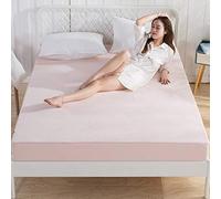 WANSHIOK Mattress Protector, Mattress Protector Cotton Terry Fabric Six Sides All Inclusive Waterproof Non-Slip Bed Pads Cover Breathable/Machine Washable,Pink-180x200+20cm(71x79+8in)
