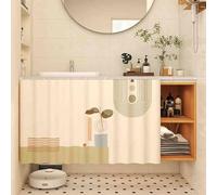 Wansiman Bathroom Window Curtains,Curtains Under The Sink,Cabinet Curtains,kitchen Curtains,room Divider Curtains,Open Wardrobe Curtains,Self-adhesive,Waterproof,For Wardrobes,Bookshelves