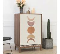 Wansiman Dust-proof Curtain,Short Curtain Tier Small Blackout Window Treatments,Cupboard Shade Curtain For Kitchen/Basement/Wardrobe/Shoe Rack,With Hook And Loop Strip,Easy Care,Washable