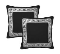 Wansin Pillow Covers Set of 2 Throw Pillow Covers Decorative Pillow Cases Modern Home Decor for Sofa Couch Bed Greek Key 22"X22"(55 * 55cm)