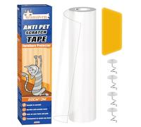 Wansiven Anti Scratch Furniture Protector, Transparent Cat Anti Scratch Tape, Wear and Scratch Resistant Cat Scratch Deterrent Sticky Paws Tape for Carpet, Sofa, Couch, Door (20cm x 3m)