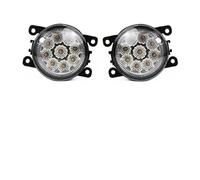 WANSONGHUI Car Front Foglight For Opel For Agila For Astra G H For Corsa D Meriva A OPC 9270157 Pair Left Right Front Fog Lights Lamp Assembly(2Pcs Yellow LED)