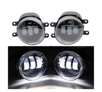WANSONGHUI Car Front Foglight For Toyota For Avensis T25 T250 Facelift 2006 2007 2008 2009 LED Fog Lamp Car Angel Eye DRL Daytime Running Lights Cut-Line Lens automotive fog lamp(White ONLY)
