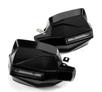 WANSONGHUI Motorbike Handguards for Kawasaki Z900 ZR900 Motorcycle Handlebar Handle Bar Handguards Protection Hand Brush Guard Protector with LED Light(Black)