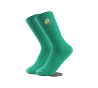 Wansruee Fruit Socks for Men Women, Novelty Colourful Crew Socks with Embroidery Apple Banana Pattern, Dopamine Dressing Happy Mood Funny Gift (Green Kiwi)