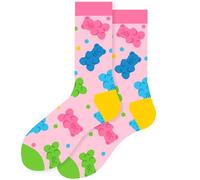 Wansruee Fun Novelty Socks for Women Men - Cute Pink Flamingo, Unicorn, Dinosaur, Sloth & Koala Animal Print Crew Socks,Funny Fruit Flower Colorful Gifts for Girls Teens