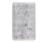 WANSUPYIN 2023 60pcs Stainless Steel Center Locking Pin Mushroom Head Pins 12-Size Assortment for Watch Clasp Repair