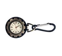 WANSUPYIN Outdoor Clip on Watch Quartz Carabiner Watch Backpack Belt Pocket Watch for Hiking or Climbing