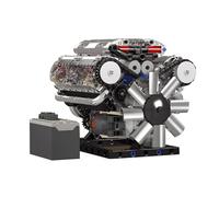 WANSUPYIN V8 Engine Model Kit DIY Engineering Construction Creative Engine Building Kit Building Block Toy