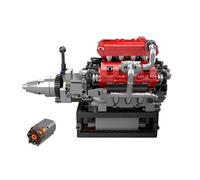 WANSUPYIN V8 Engine Model Kit DIY Engineering Construction Creative Engine Building Kit Building Block Model