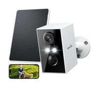 wansview Solar Security Camera Outdoor - CCTV Camera Outdoor Wireless, A1 | Battery Operated, PIR Detection, Color Night Vision, Real-time Alerts, TF Card Storage, 2-Way Talk, 2.4GHz WiFi only, IP65