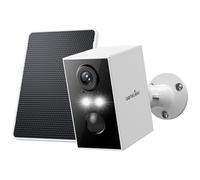 wansview Solar Security Camera Outdoor Wireless, 2K Outdoor Camera, Battery Operated CCTV Cameras House Security, PIR Detection, Colour Night Vision, TF Card & Cloud Storage, IP65