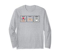 Want More Coffee Sign Language Speech Pathology AAC sped Long Sleeve T-Shirt
