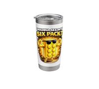 Want to See My Six Pack Bricks Lover Master Builder Funny Stainless Steel Insulated Tumbler