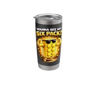 Want to See My Six Pack Bricks Lover Master Builder Funny Stainless Steel Insulated Tumbler