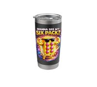 Want to See My Six Pack Bricks Lover Master Builder Funny Stainless Steel Insulated Tumbler