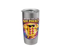 Want to See My Six Pack Bricks Lover Master Builder Funny Stainless Steel Insulated Tumbler
