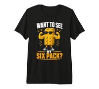 Want to See My Six Pack Bricks Toys Boy Lover Master Builder Premium T-Shirt
