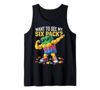 Want to See My Six Pack Funny Kids Boys Master Builder Tank Top
