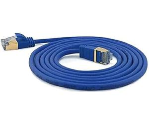 wantecWire 7128 Extra Thin Patch Cable, Patch Leads, Blue