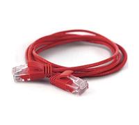 wantecWire 7277 Tyrolean Ultra Slim Patch Cable Red