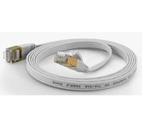 wantecWire Extra Flat Patch Cable CAT.6 FTP Shielded white White Länge 5m