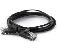 wantecWire Extra Slim CAT.6 UTP Patch Cable 1m Black