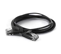 wantecWire Extra Thin Patch Cable CAT.6 UTP Black Länge 7m