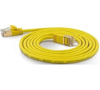 wantecWire Extra Thin Patch Cable CAT.7 Cable CAT.6 Connector SSTP Shielded Length 0.5 m Yellow