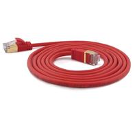 wantecWire Extra Thin Patch Cable CAT.7 Cable CAT.6 Connector SSTP Shielded Length 2 m Red